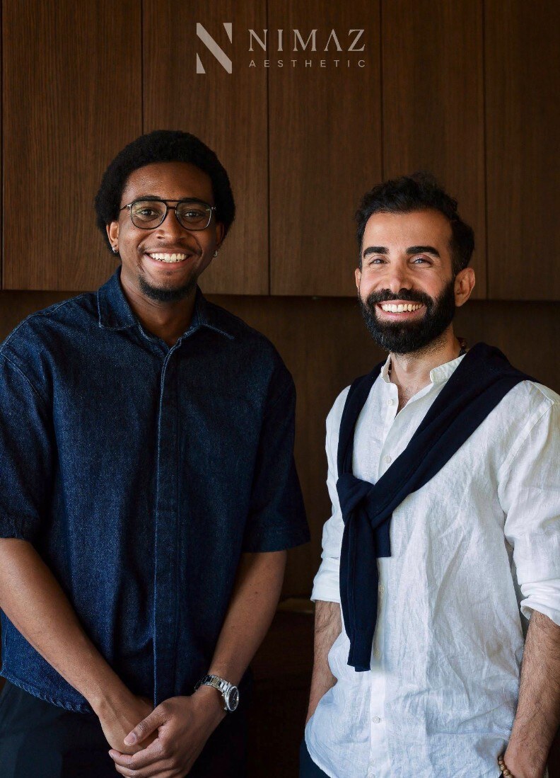 Dr. Nima Aziznia with a colleague
